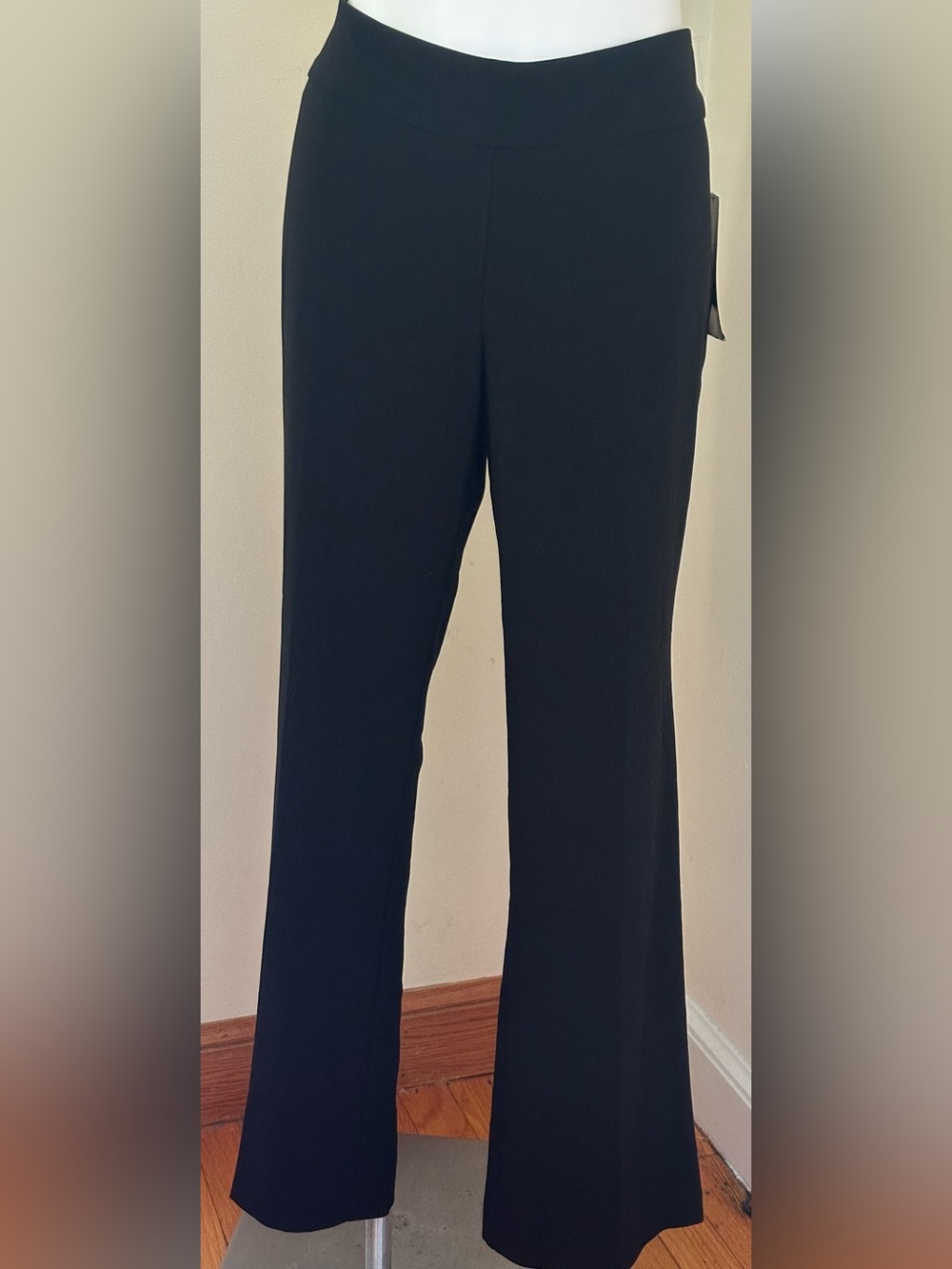 COUNTERPARTS Trims Tummy NWT Black Pull-On Straight-Slimming Leg Pants Sz 12